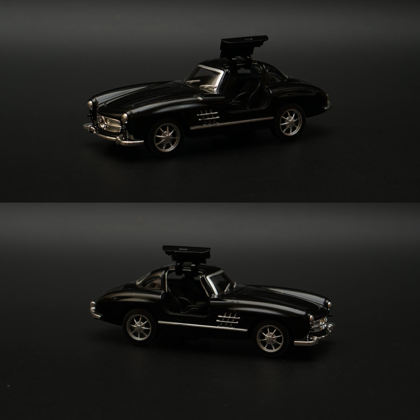 1:36 Benz 300SL Diecast (Black) 11.5 Cm -  Kunju Vandi  