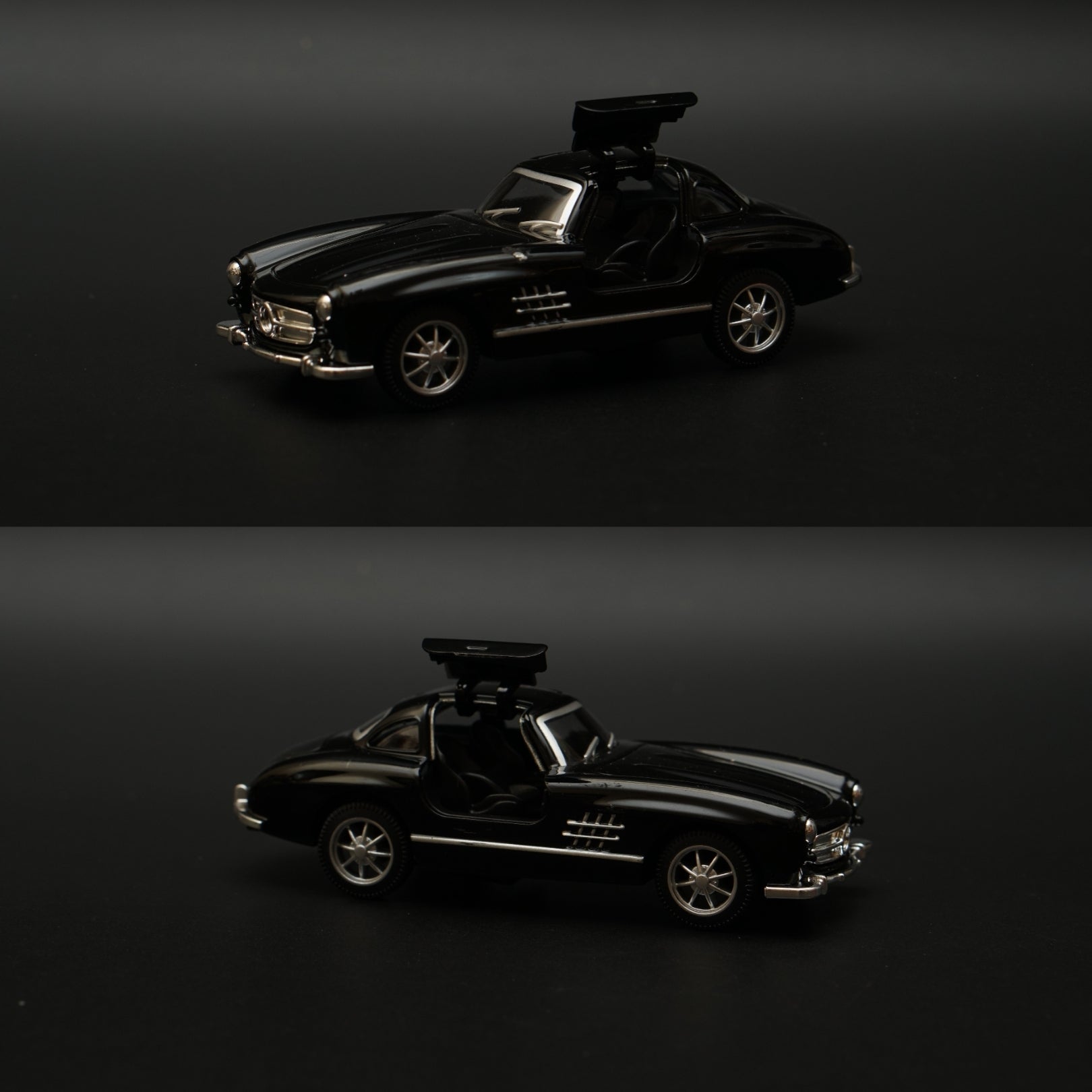 1:36 Benz 300SL Diecast (Black) 11.5 Cm -  Kunju Vandi  