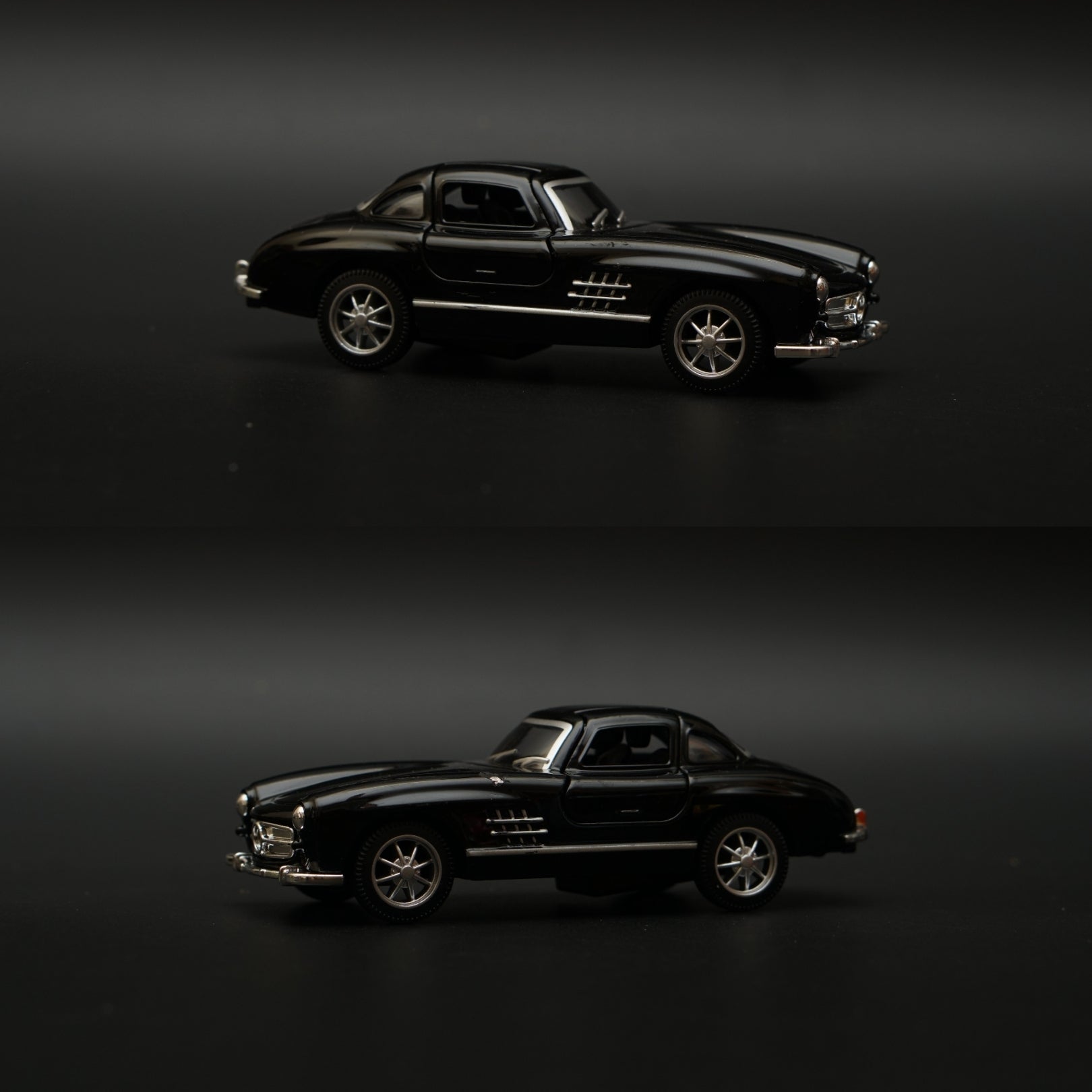 1:36 Benz 300SL Diecast (Black) 11.5 Cm -  Kunju Vandi  