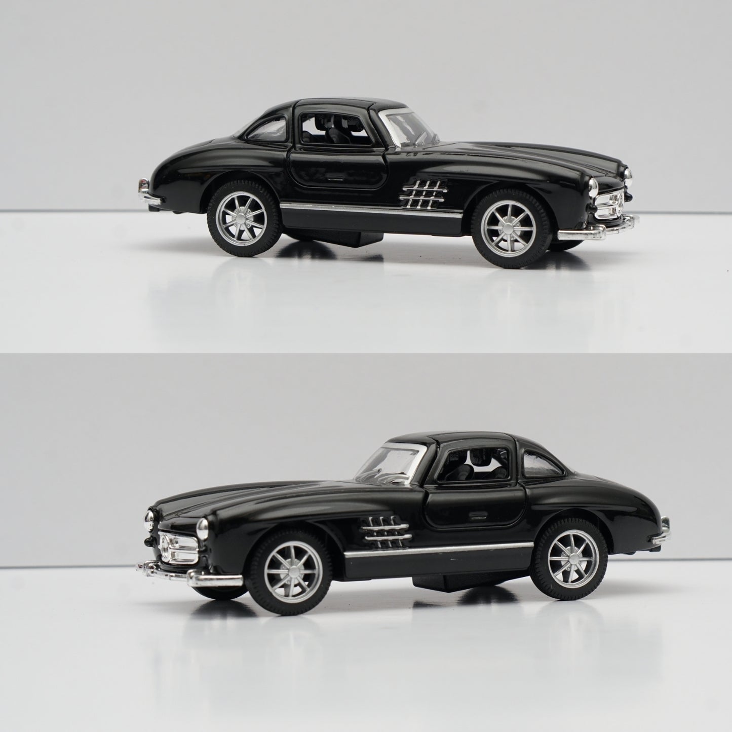 1:36 Benz 300SL Diecast (Black) 11.5 Cm -  Kunju Vandi  