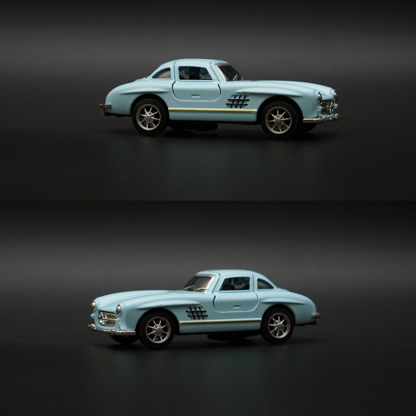 1:36 Benz 300SL Diecast (Blue) 11.5 Cm -  Kunju Vandi  