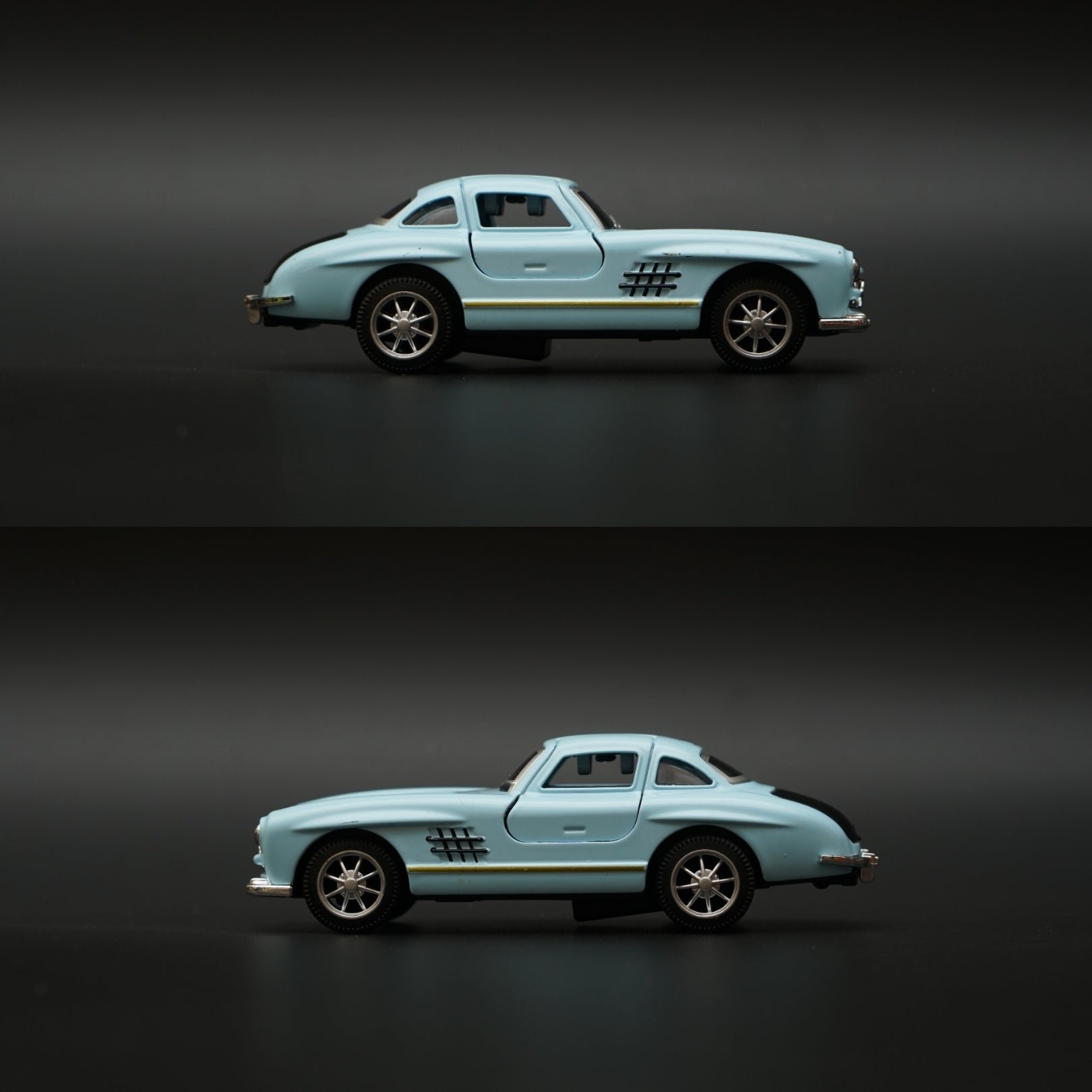 1:36 Benz 300SL Diecast (Blue) 11.5 Cm -  Kunju Vandi  
