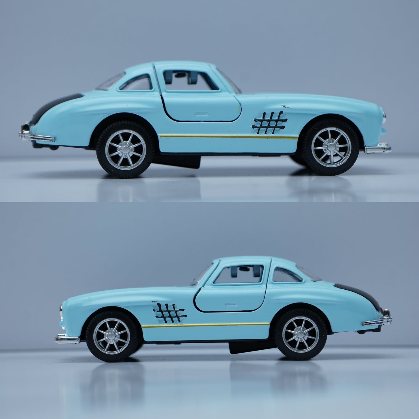 1:36 Benz 300SL Diecast (Blue) 11.5 Cm -  Kunju Vandi  
