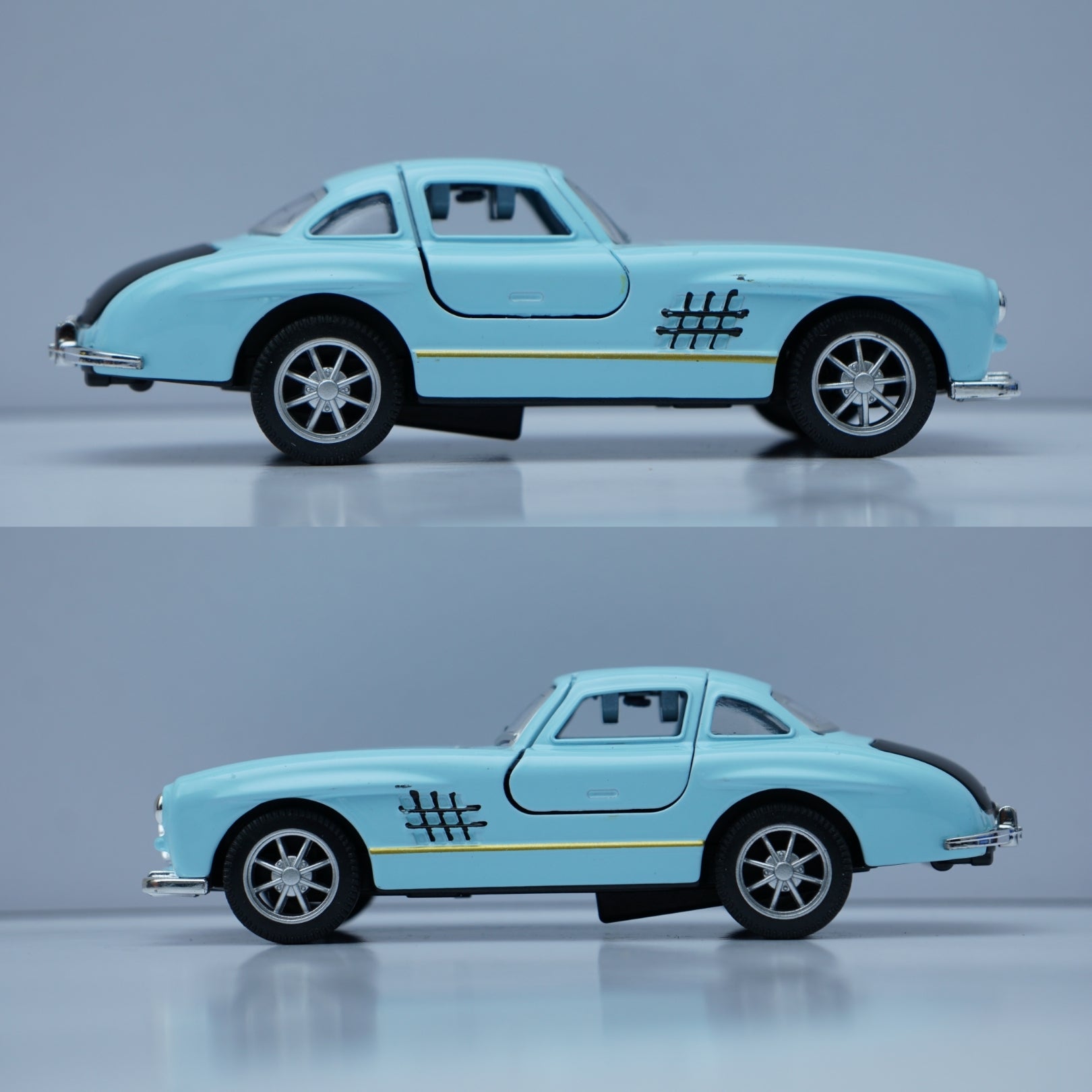1:36 Benz 300SL Diecast (Blue) 11.5 Cm -  Kunju Vandi  