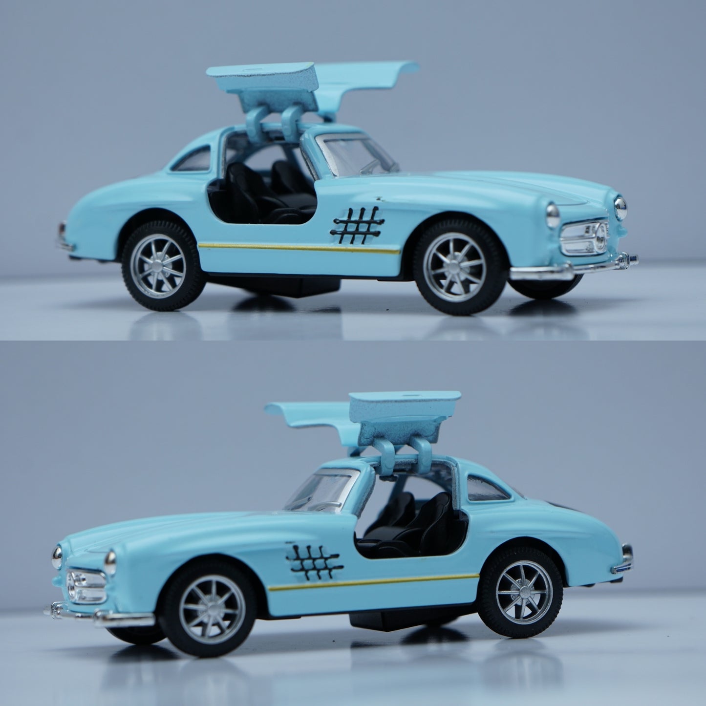 1:36 Benz 300SL Diecast (Blue) 11.5 Cm -  Kunju Vandi  