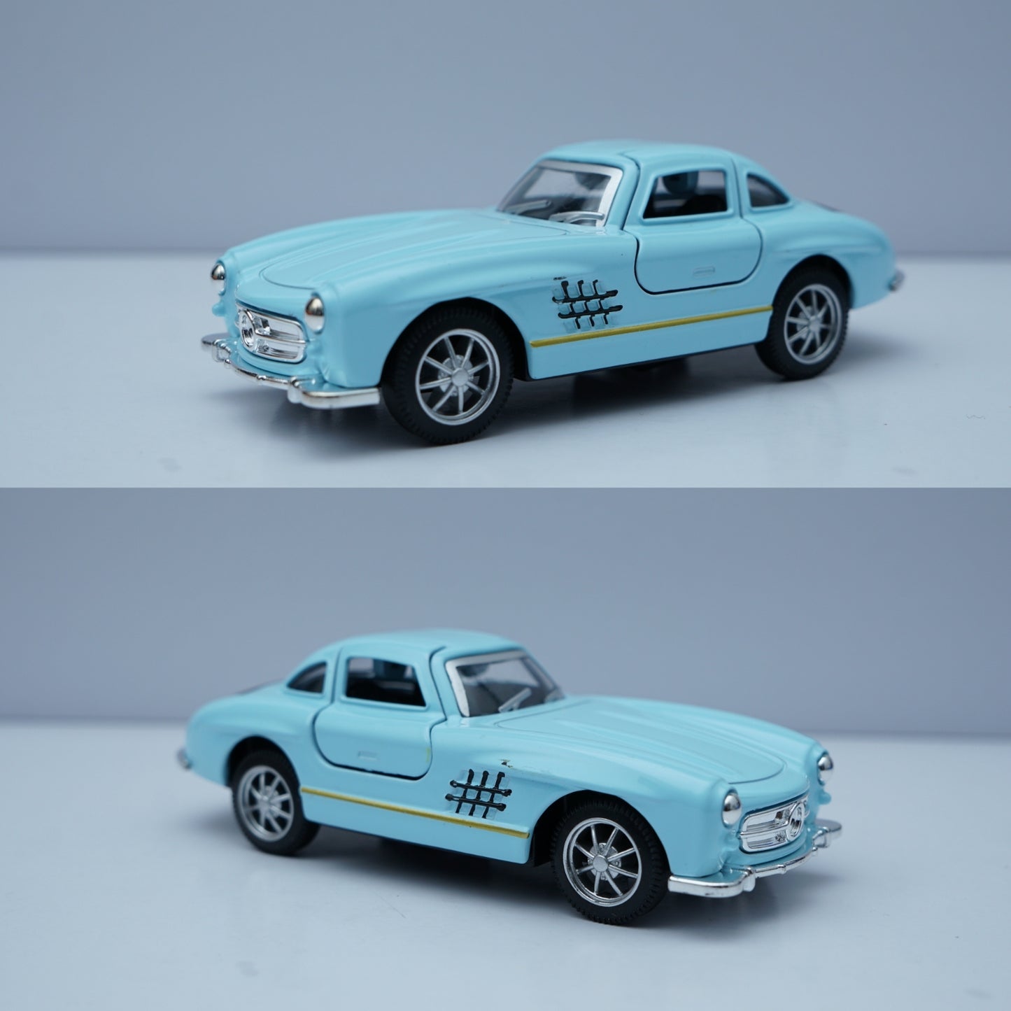 1:36 Benz 300SL Diecast (Blue) 11.5 Cm -  Kunju Vandi  