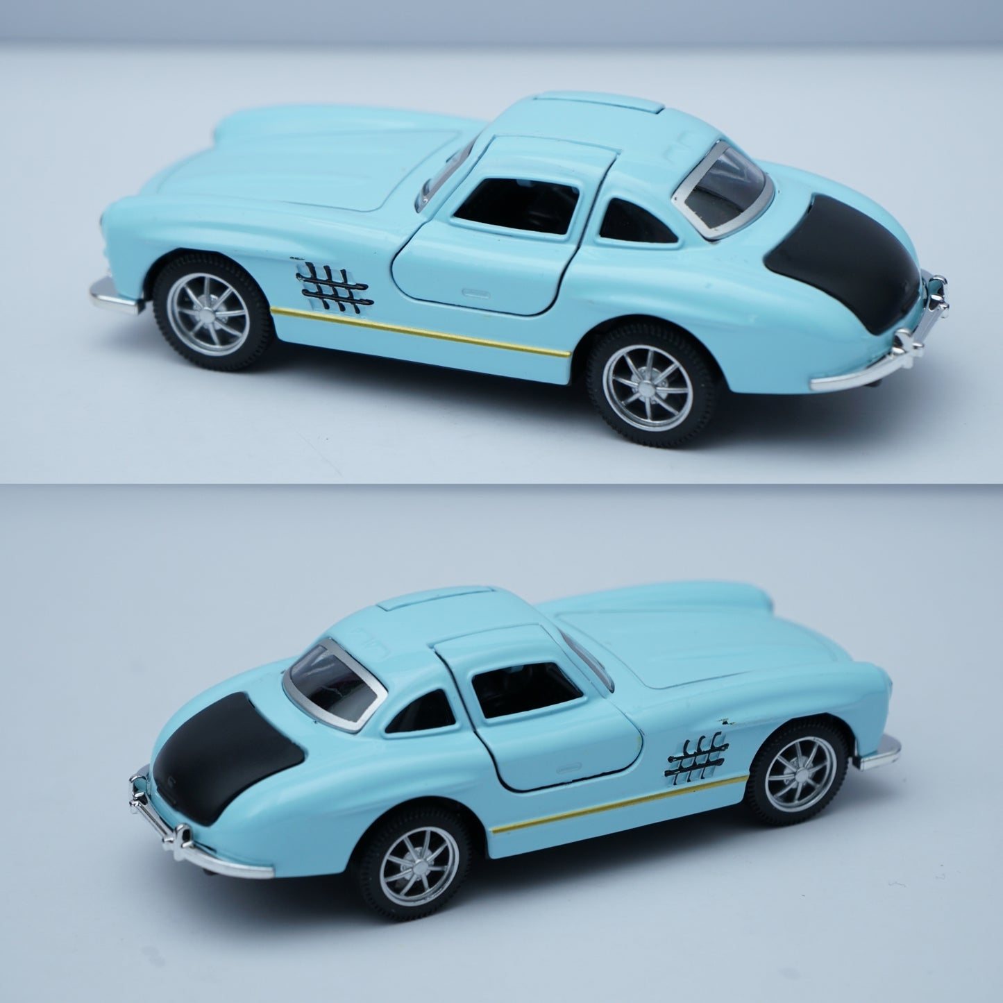 1:36 Benz 300SL Diecast (Blue) 11.5 Cm -  Kunju Vandi  