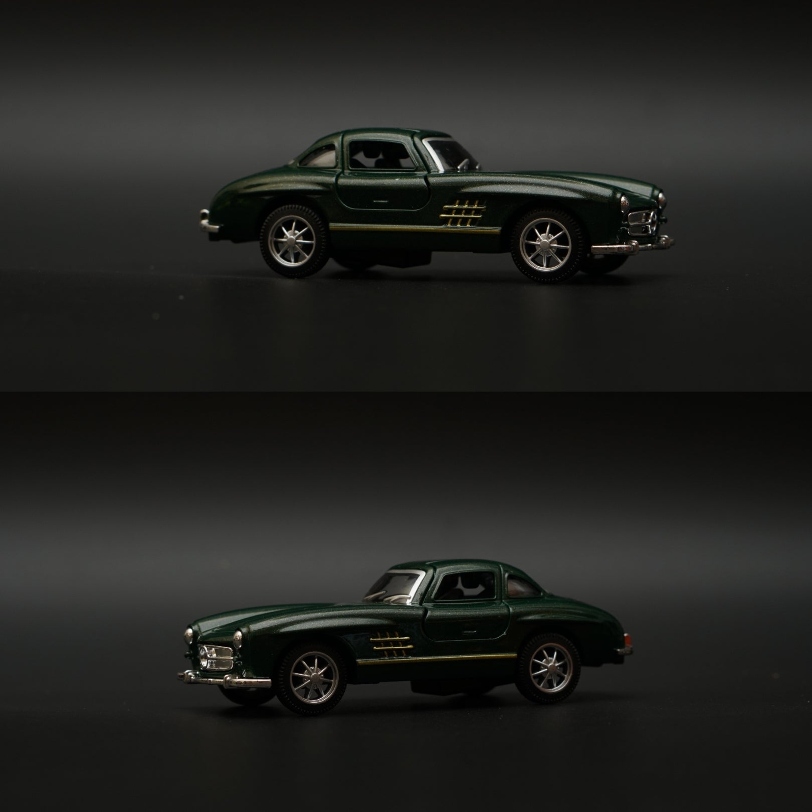 1:36 Benz 300SL Diecast (Green) 11.5 Cm -  Kunju Vandi  