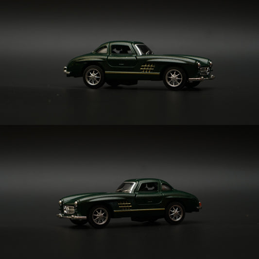 1:36 Benz 300SL Diecast (Green) 11.5 Cm -  Kunju Vandi  