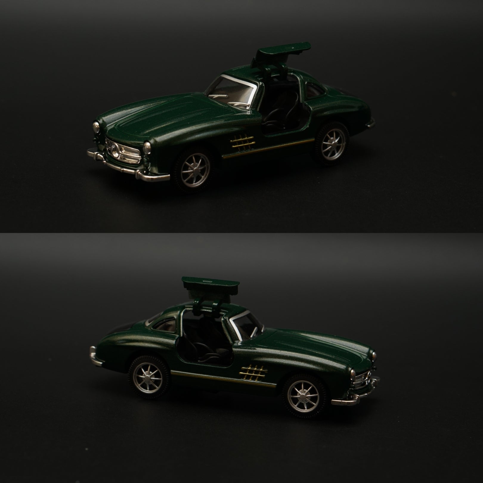 1:36 Benz 300SL Diecast (Green) 11.5 Cm -  Kunju Vandi  