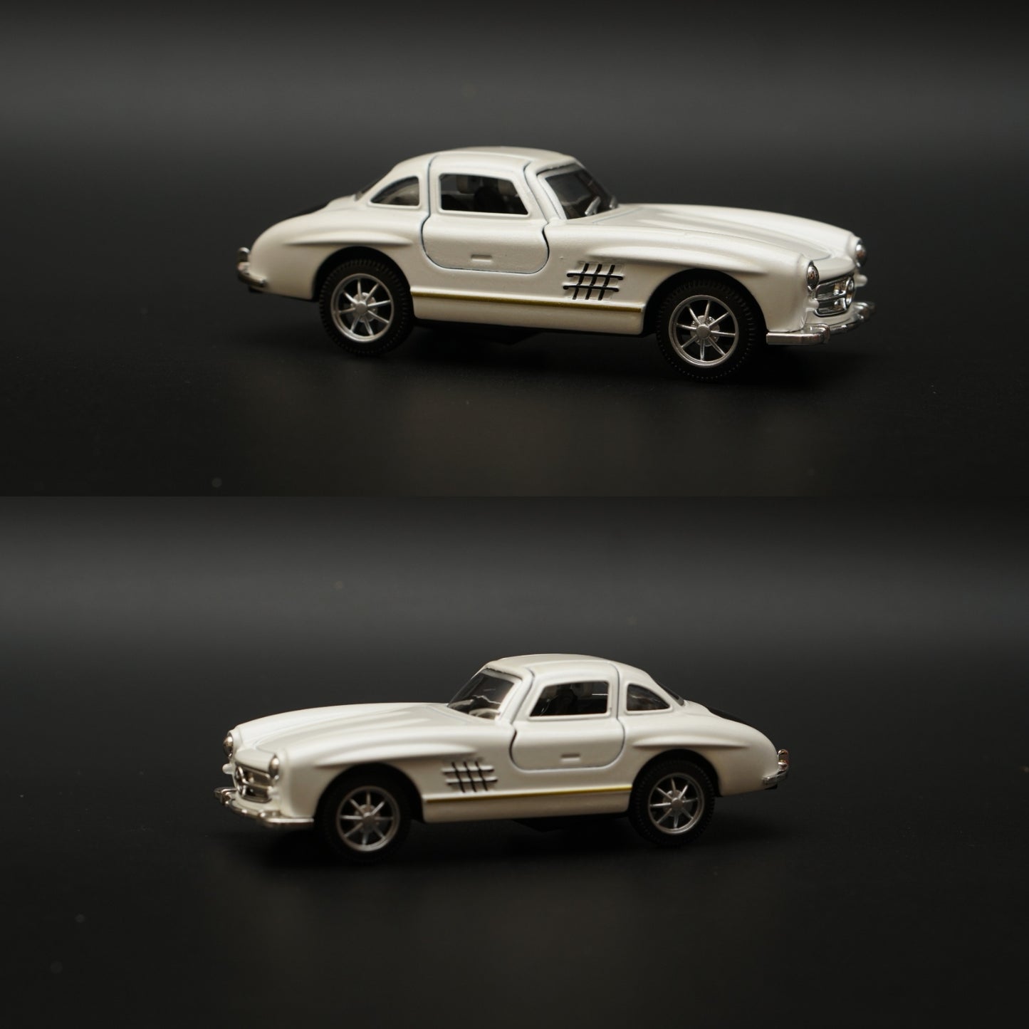 1:36 Benz 300SL Diecast (White) 11.5 Cm -  Kunju Vandi  