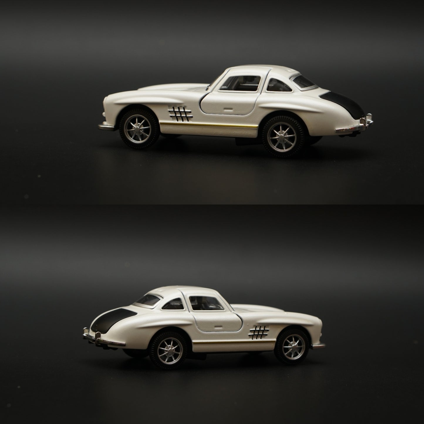1:36 Benz 300SL Diecast (White) 11.5 Cm -  Kunju Vandi  