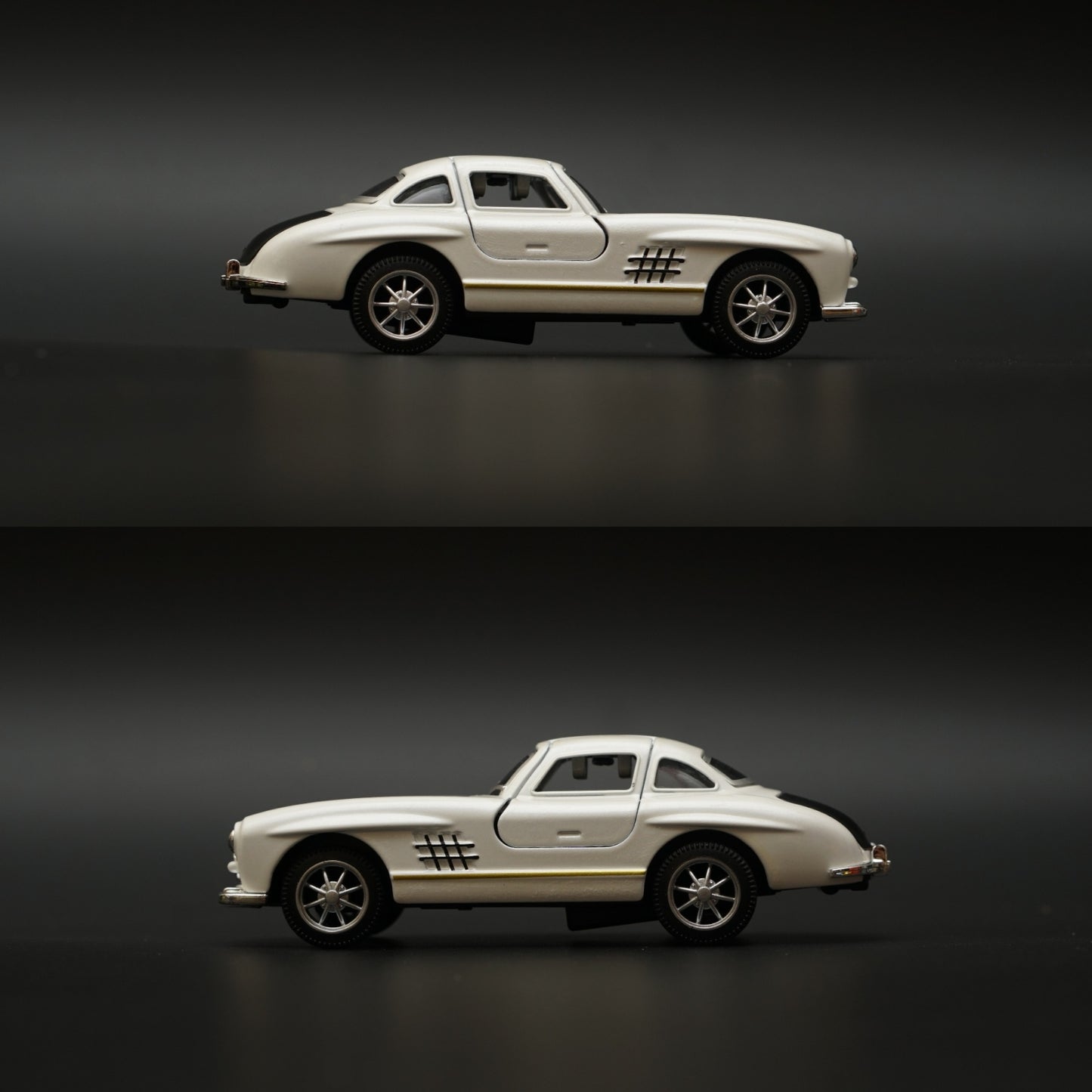 1:36 Benz 300SL Diecast (White) 11.5 Cm -  Kunju Vandi  