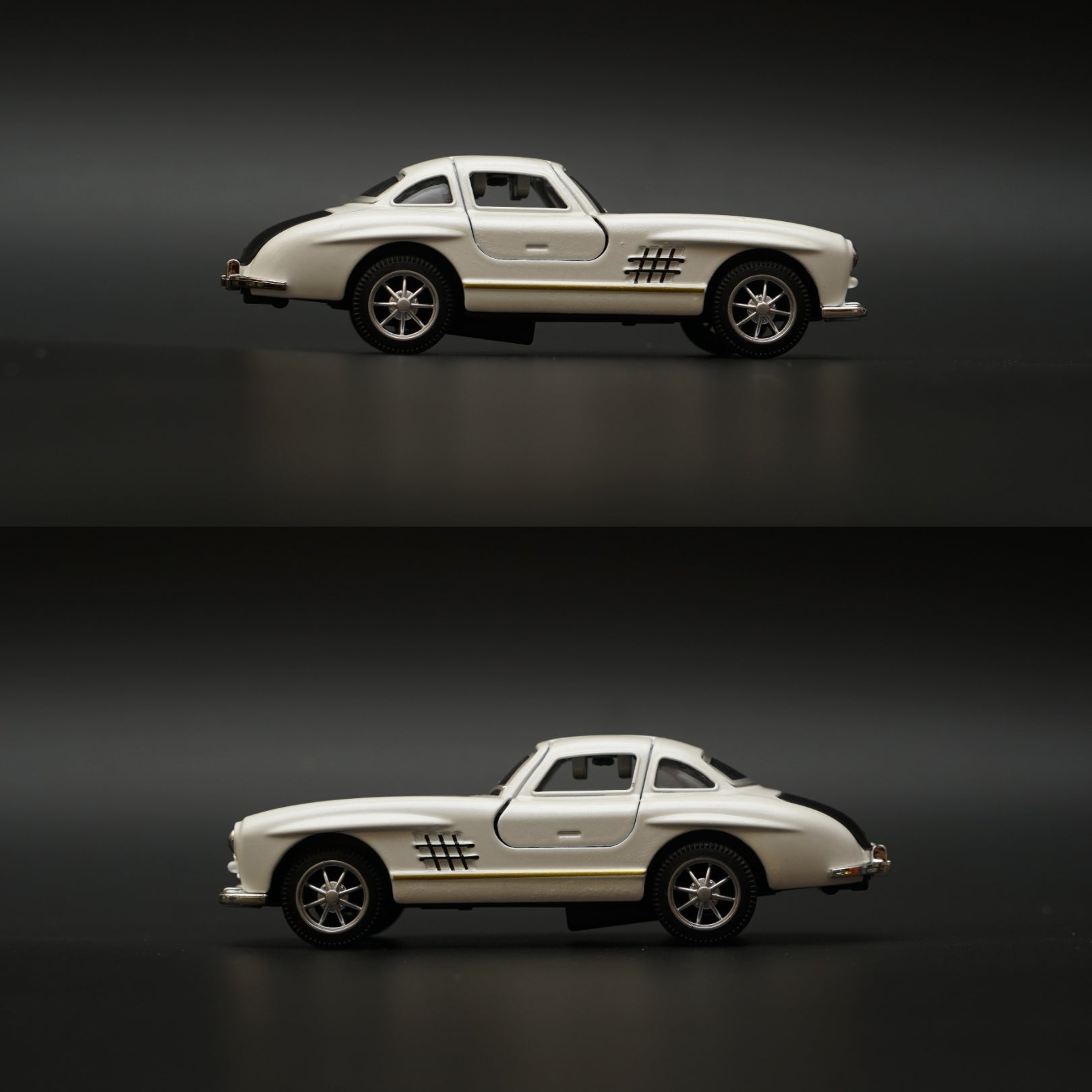 1:36 Benz 300SL Diecast (White) 11.5 Cm -  Kunju Vandi  