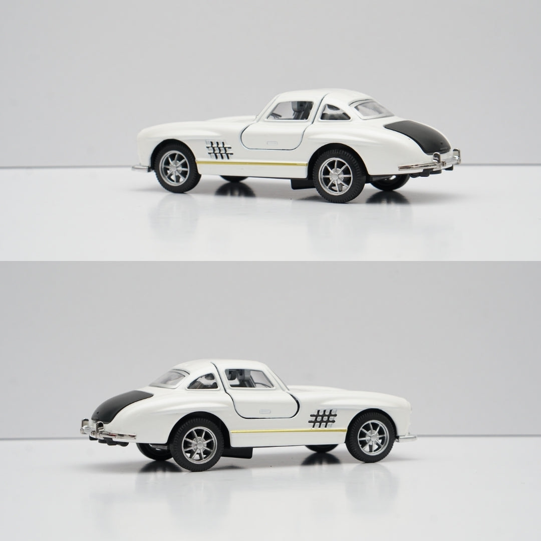 1:36 Benz 300SL Diecast (White) 11.5 Cm -  Kunju Vandi  