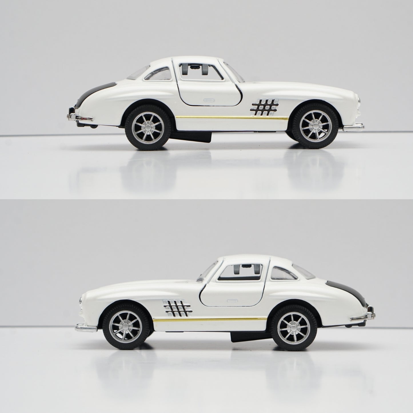 1:36 Benz 300SL Diecast (White) 11.5 Cm -  Kunju Vandi  