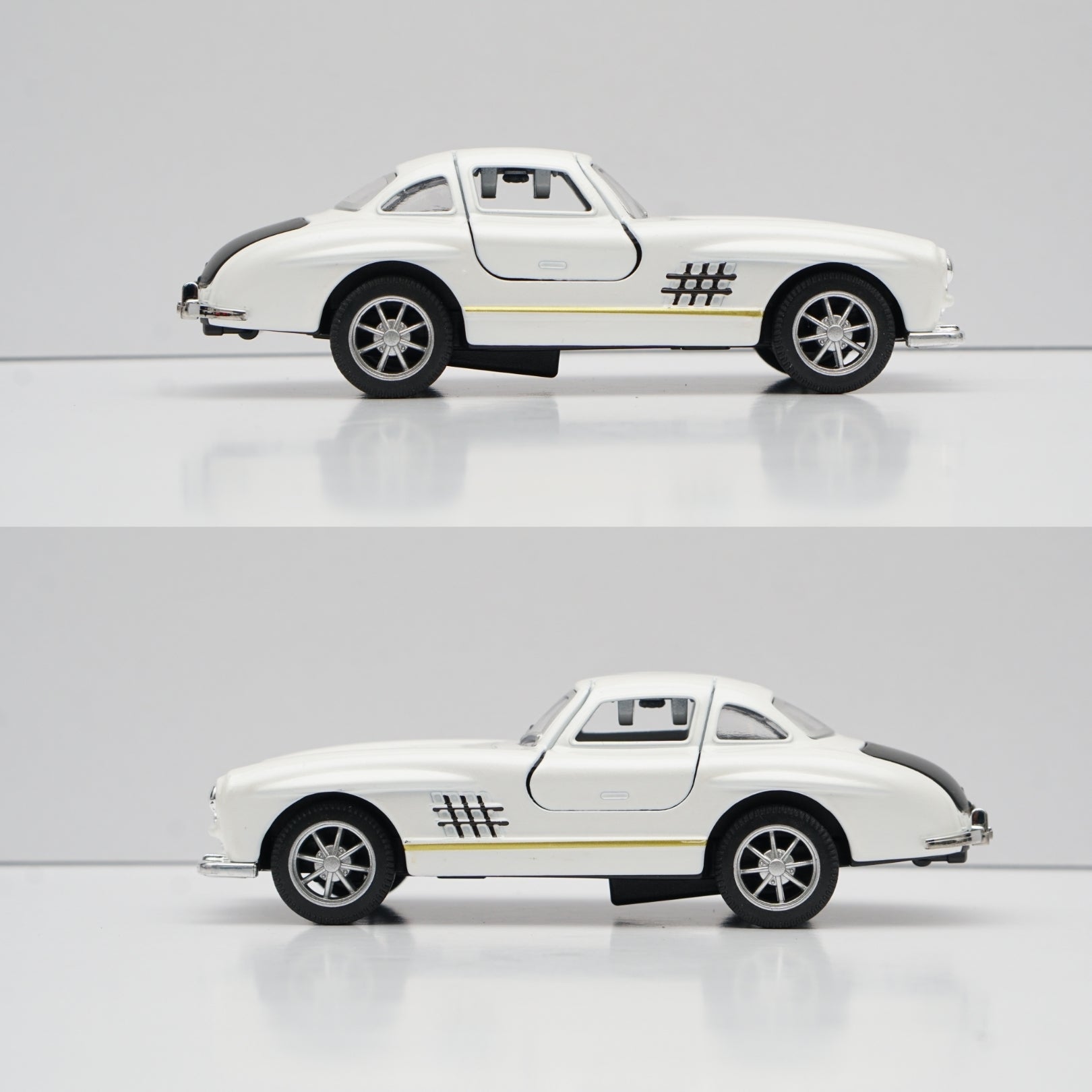 1:36 Benz 300SL Diecast (White) 11.5 Cm -  Kunju Vandi  