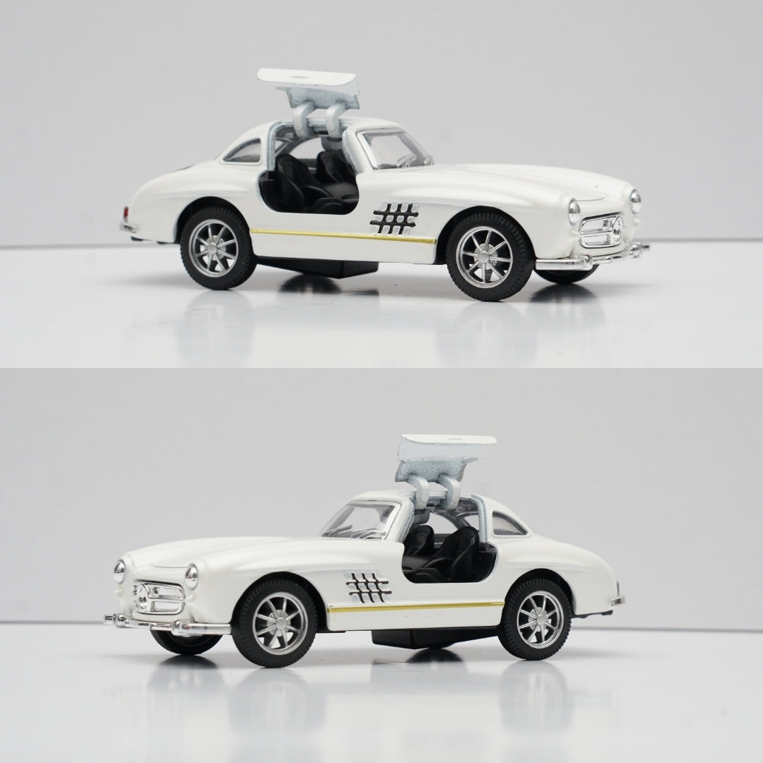 1:36 Benz 300SL Diecast (White) 11.5 Cm -  Kunju Vandi  