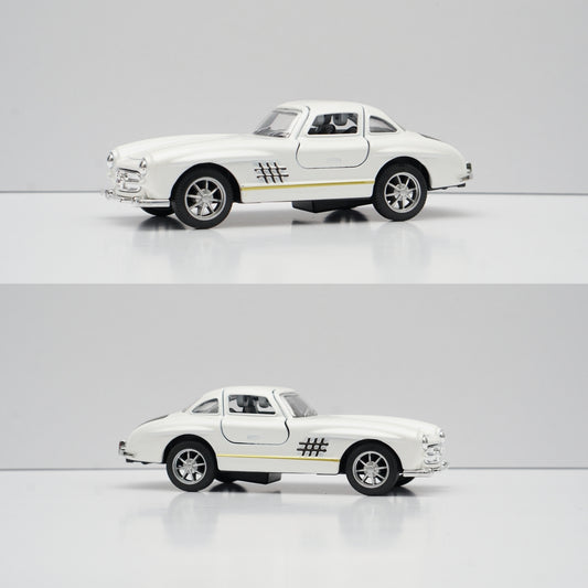 1:36 Benz 300SL Diecast (White) 11.5 Cm -  Kunju Vandi  