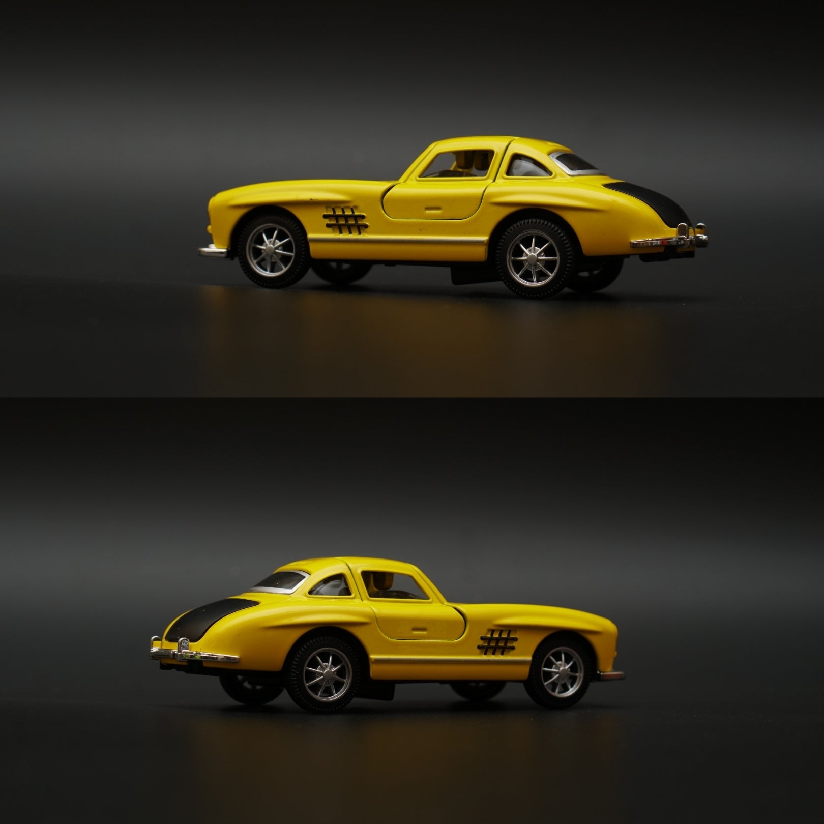 1:36 Benz 300SL Diecast (Yellow) 11.5 Cm -  Kunju Vandi  