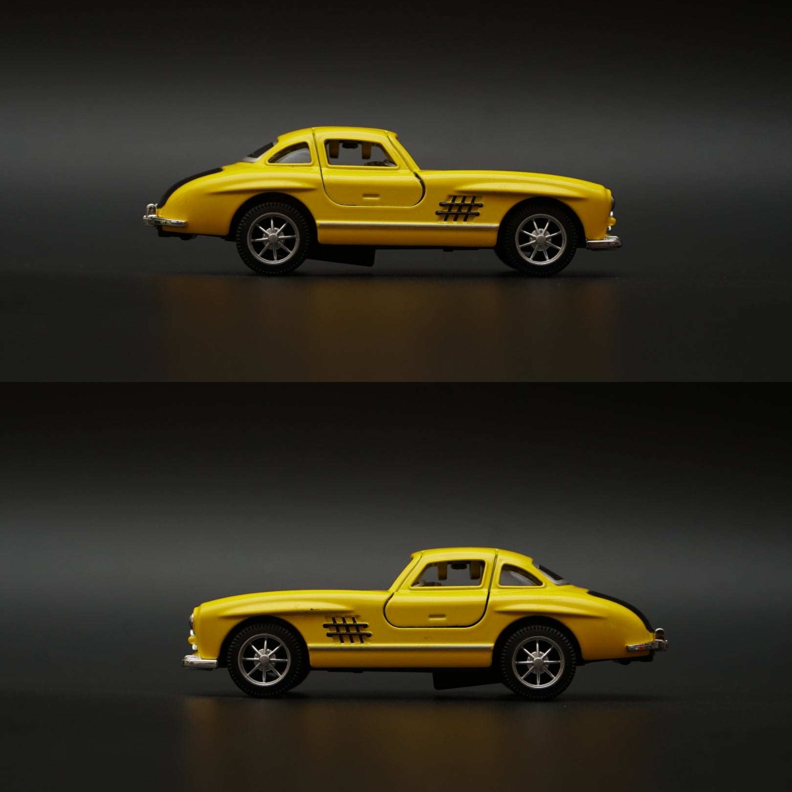 1:36 Benz 300SL Diecast (Yellow) 11.5 Cm -  Kunju Vandi  