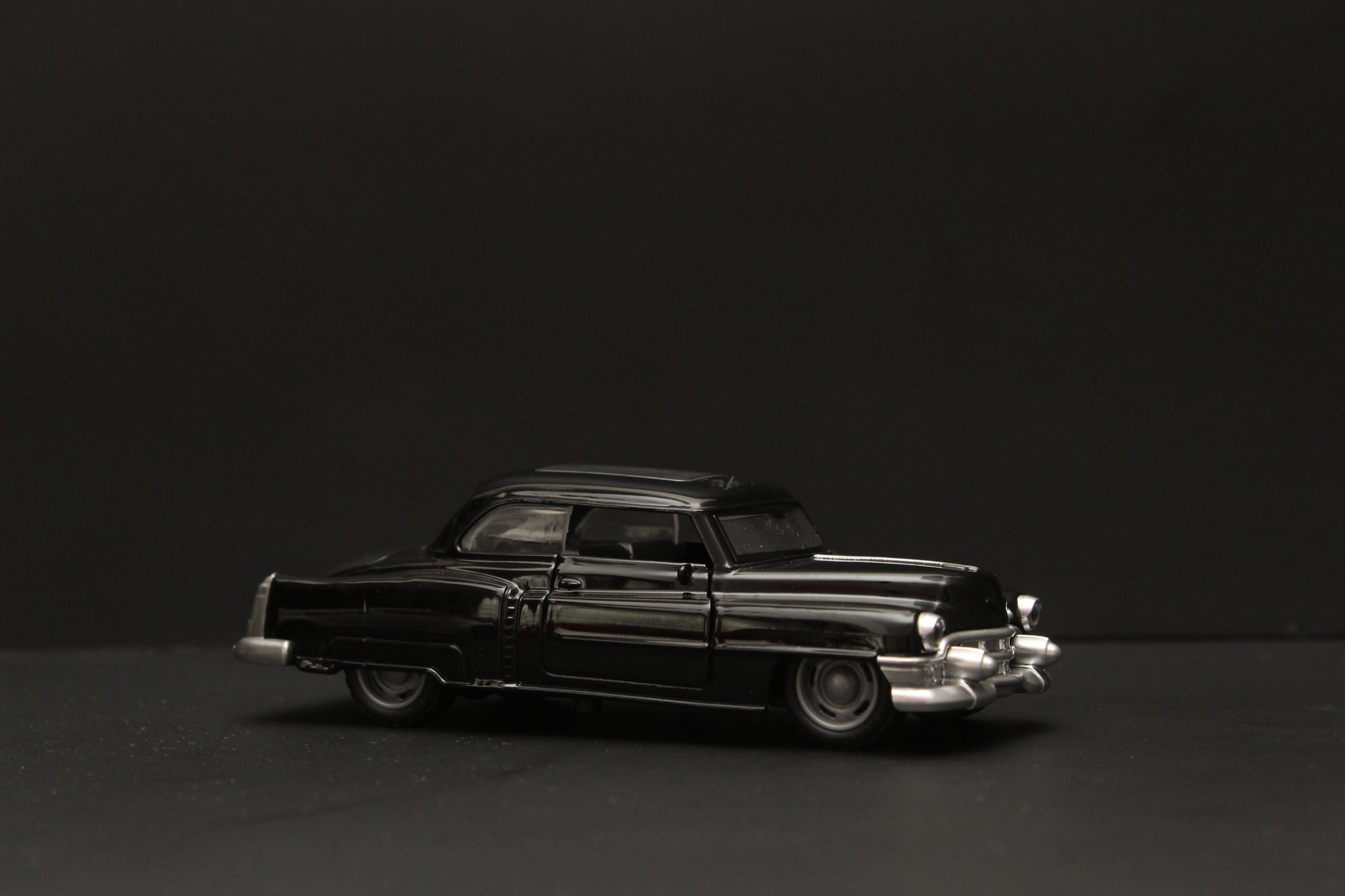 1:36 Cadillac Diecast Car Black -  Kunju Vandi  