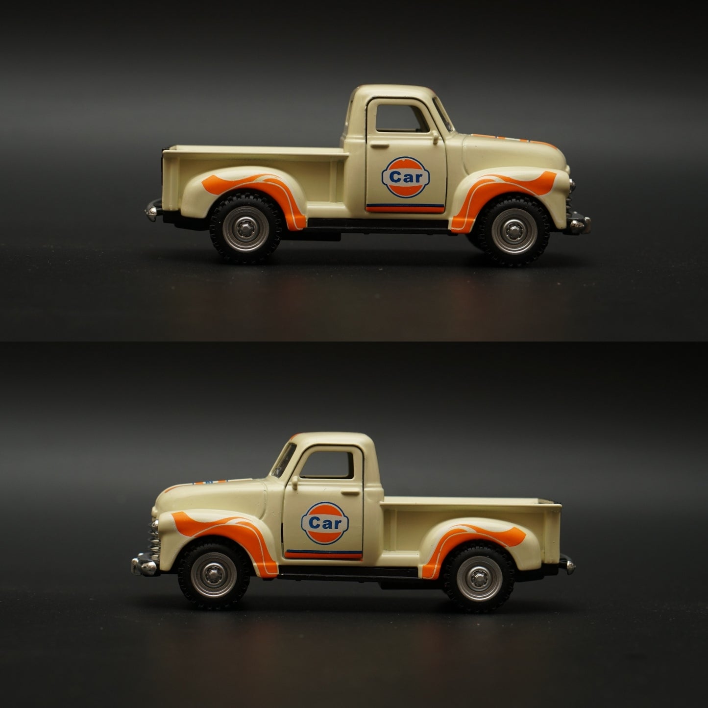 1:32 Chevy Pickup Truck Diecast (Yellow Orange ) -  Kunju Vandi  