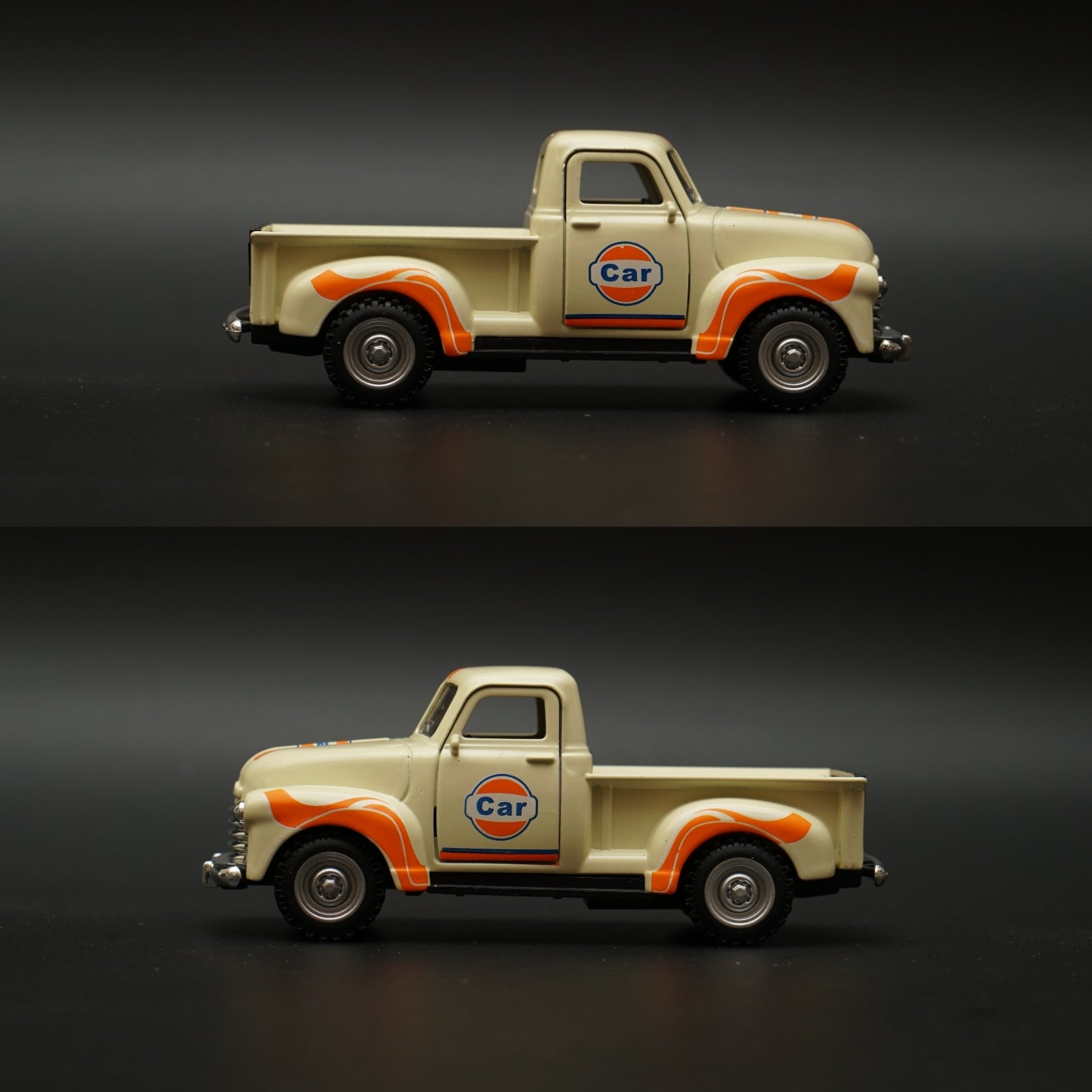 1:32 Chevy Pickup Truck Diecast (Yellow Orange ) -  Kunju Vandi  