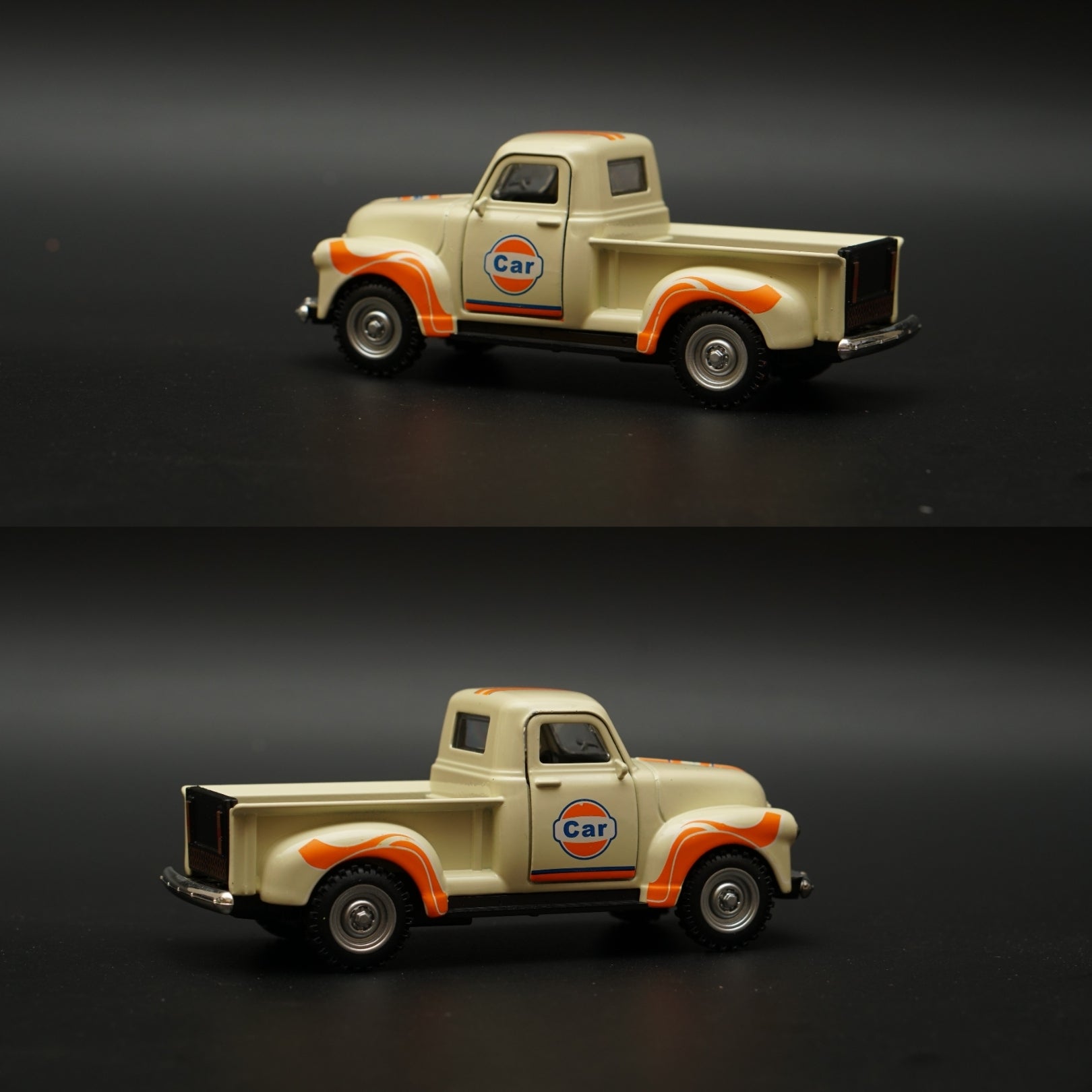 1:32 Chevy Pickup Truck Diecast (Yellow Orange ) -  Kunju Vandi  