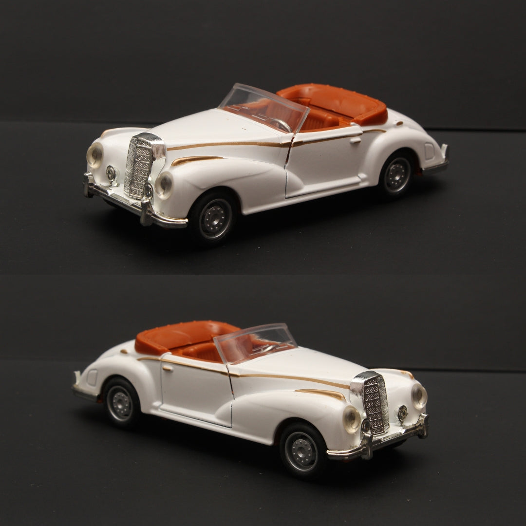 1:36 Classic Car White (Open Top) -  Kunju Vandi  