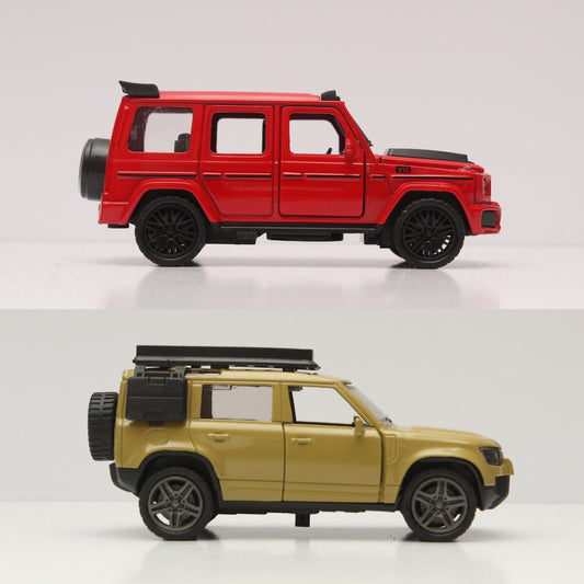 1:36 Defender, Gwagon Diecast Combo -  Kunju Vandi  