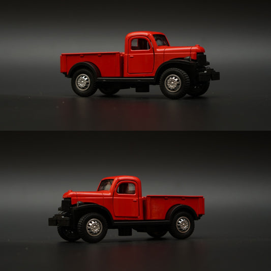 1:36 Dodge Power Wagon 1940 (Red) -  Kunju Vandi  
