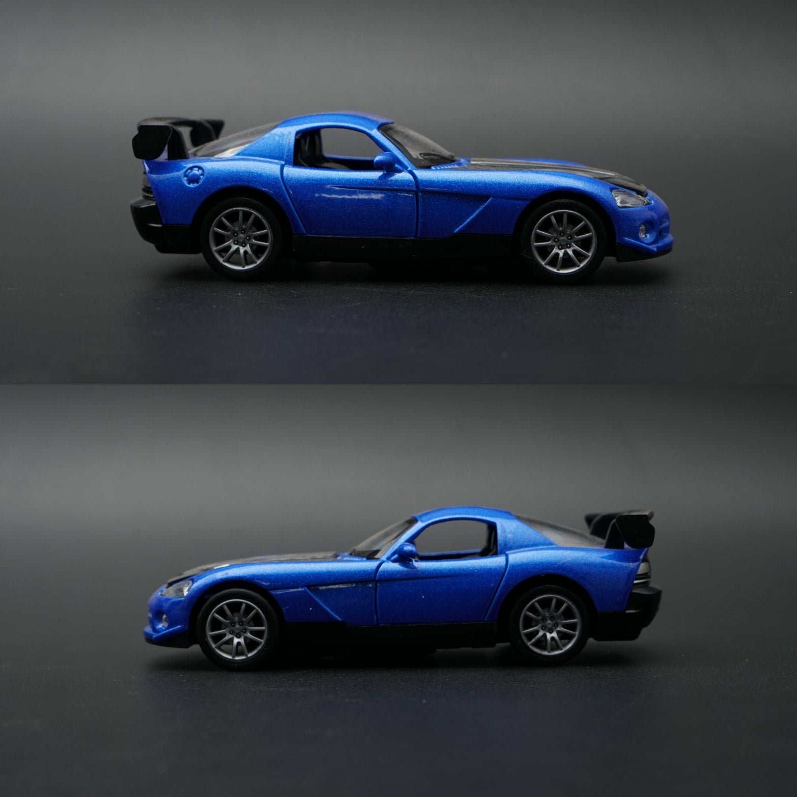 1:36 Dodge Viper SRT Diecast — Metallic Blue | Black Stripe | American Muscle -  Kunju Vandi  