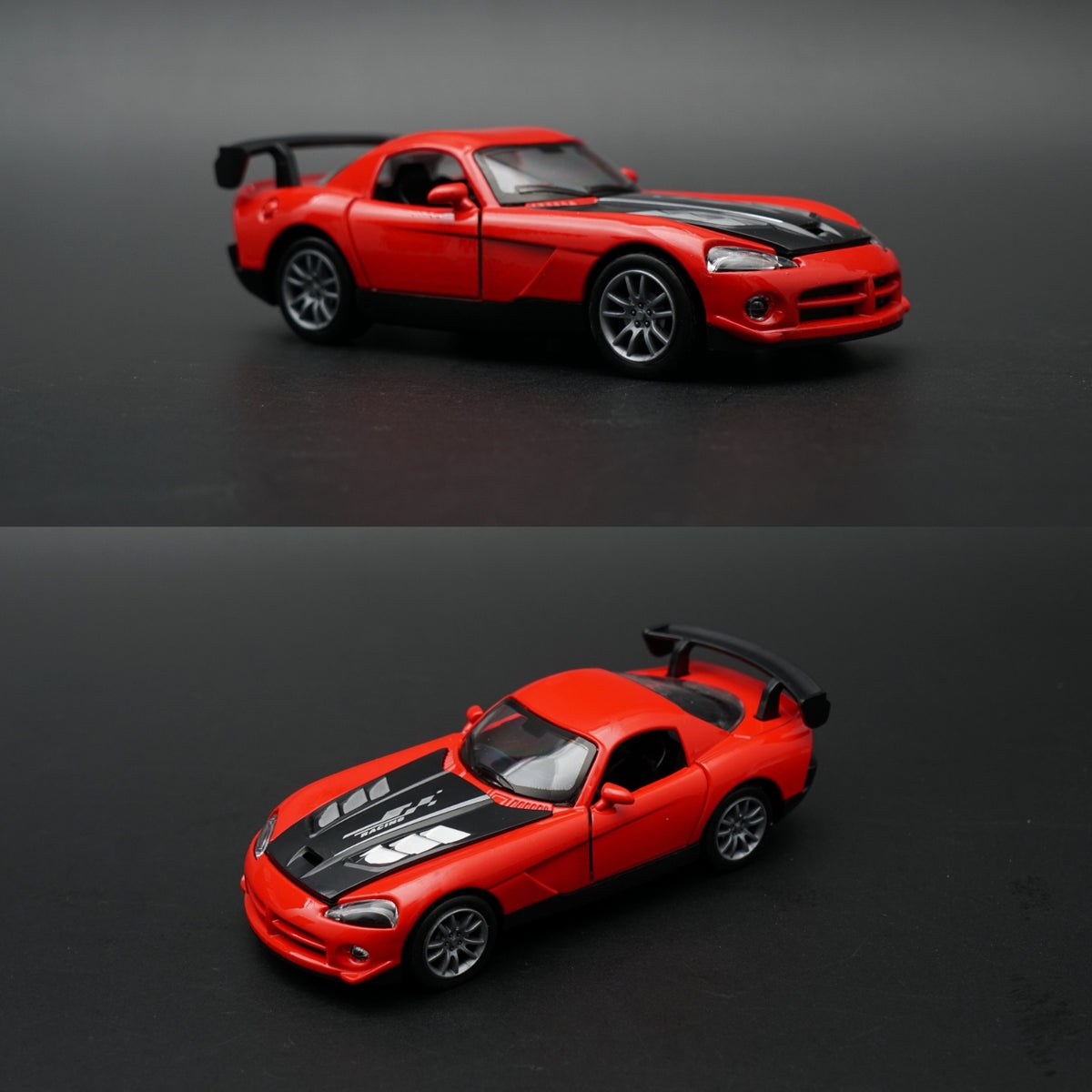 1:36 Dodge Viper SRT Diecast — Red | Black Stripe | American Muscle Legend -  Kunju Vandi  