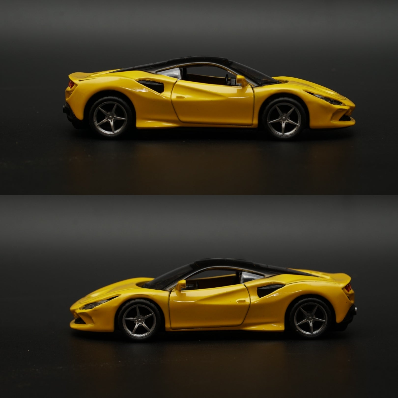 1:36 Ferrari Diecast Yellow -  Kunju Vandi  