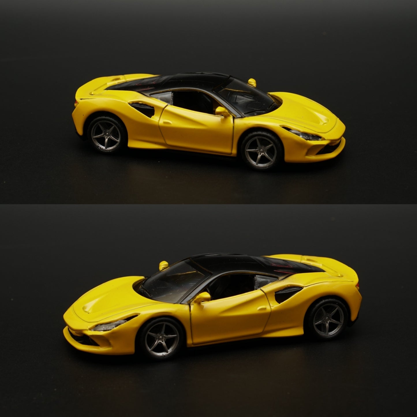 1:36 Ferrari Diecast Yellow -  Kunju Vandi  