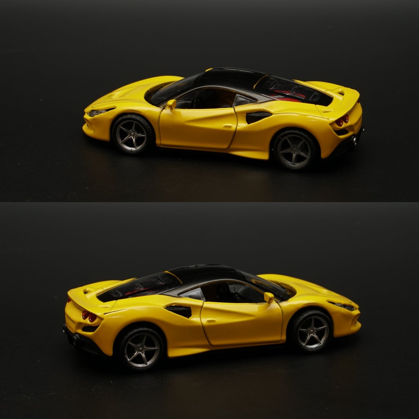 1:36 Ferrari Diecast Yellow -  Kunju Vandi  