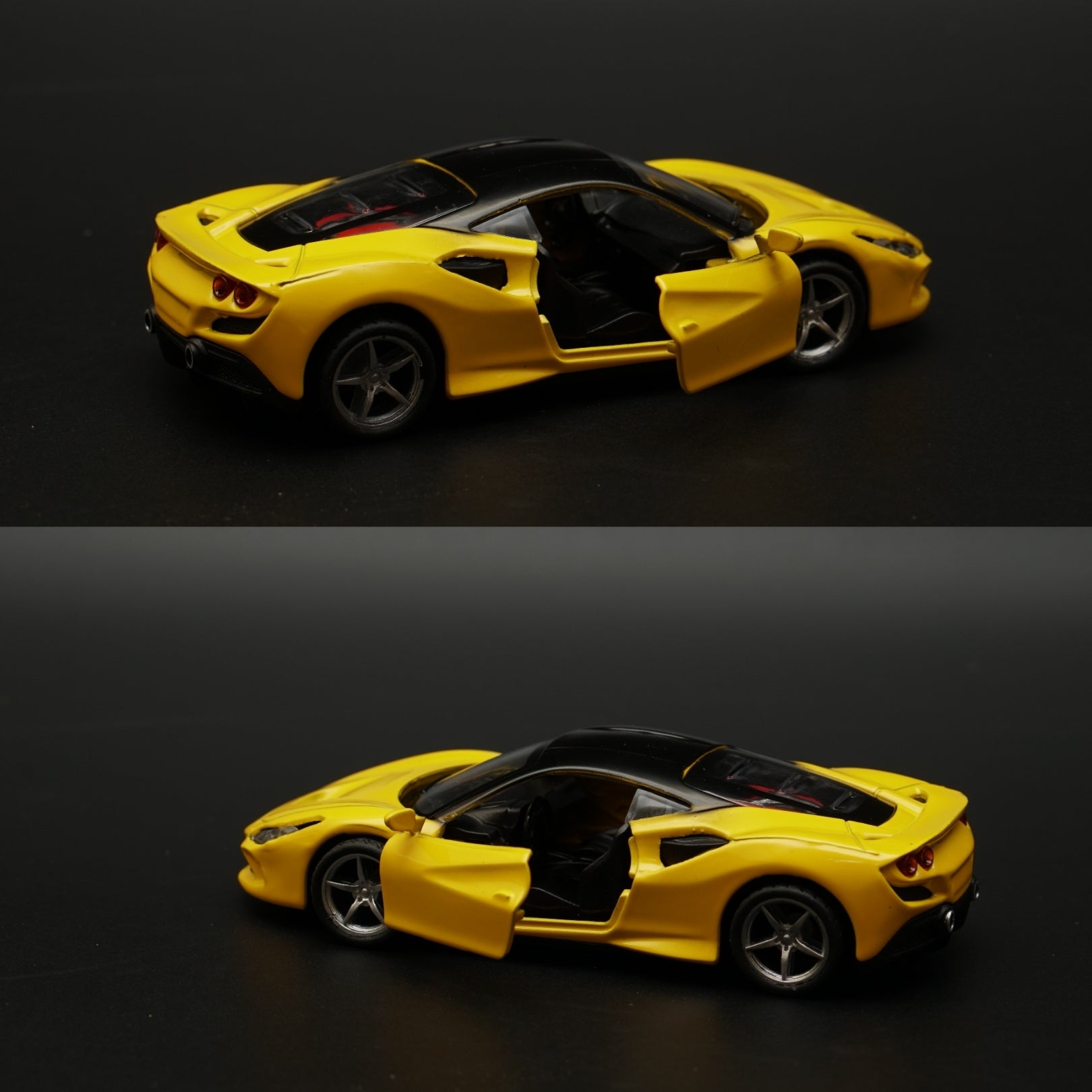 1:36 Ferrari Diecast Yellow -  Kunju Vandi  