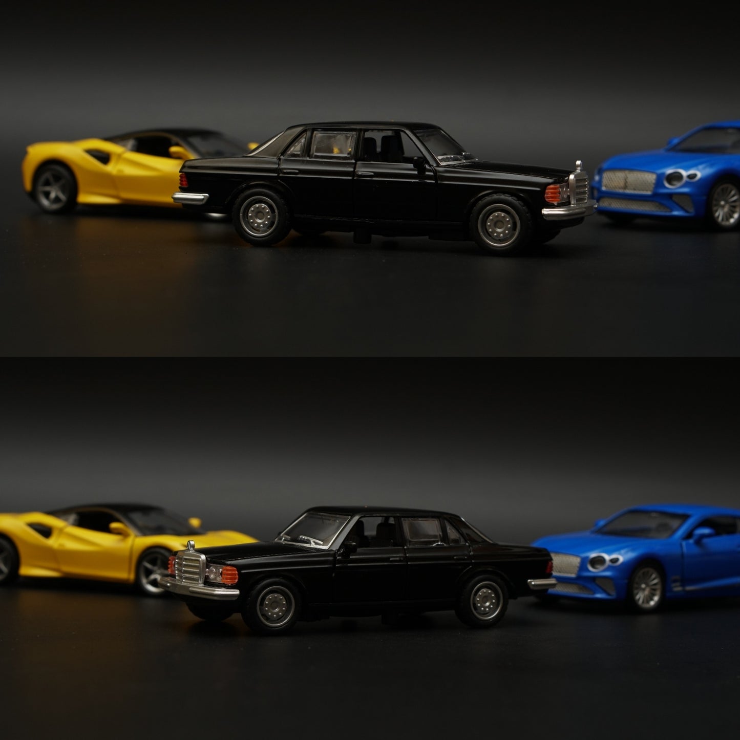 1:36 Ferrari , W123 , Bentley Diecast Combo (Yellow,Black,Blue) -  Kunju Vandi  