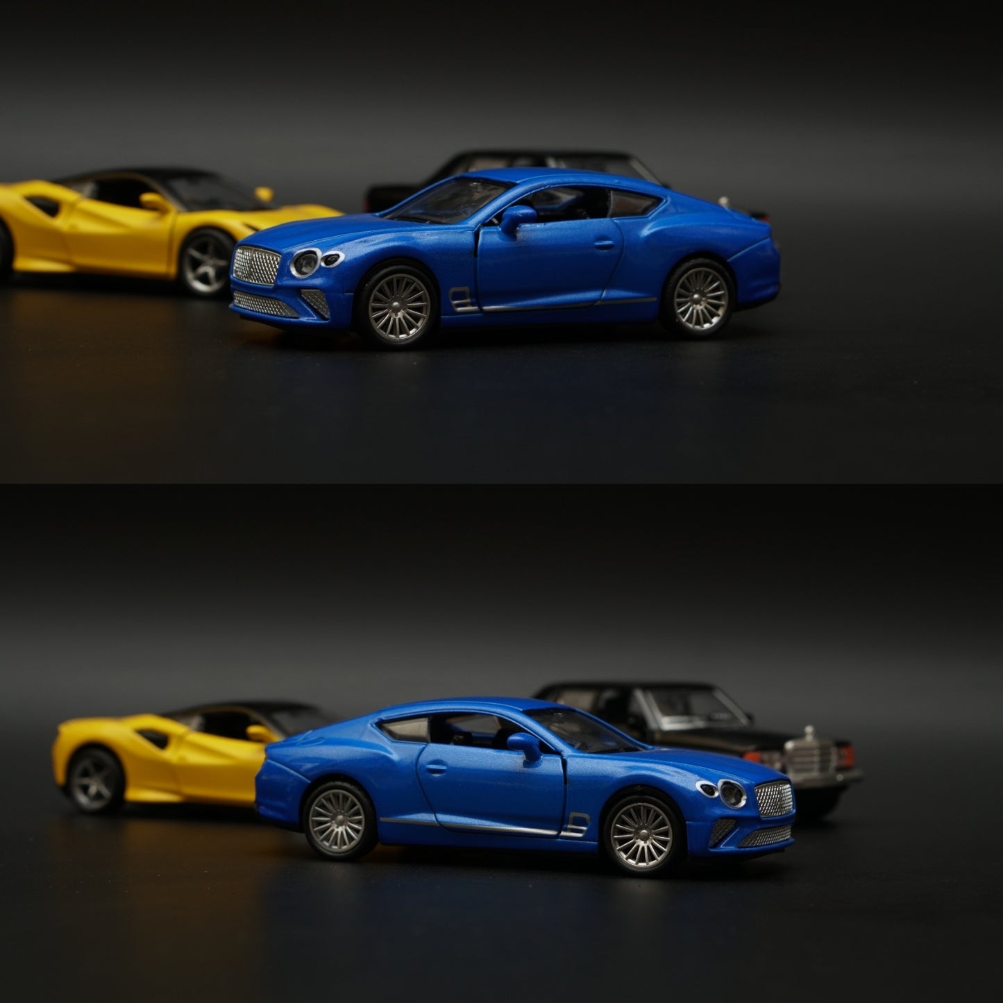 1:36 Ferrari , W123 , Bentley Diecast Combo (Yellow,Black,Blue) -  Kunju Vandi  