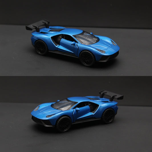 1:36 Ford GT Diecast Blue -  Kunju Vandi  