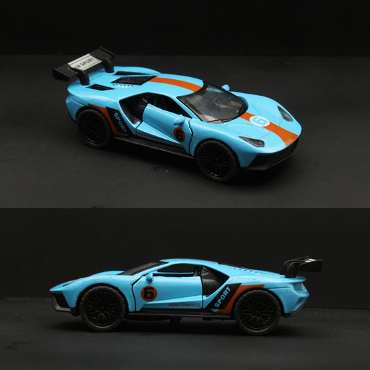 1:36 Ford GT  Diecast , Blue -  Kunju Vandi  