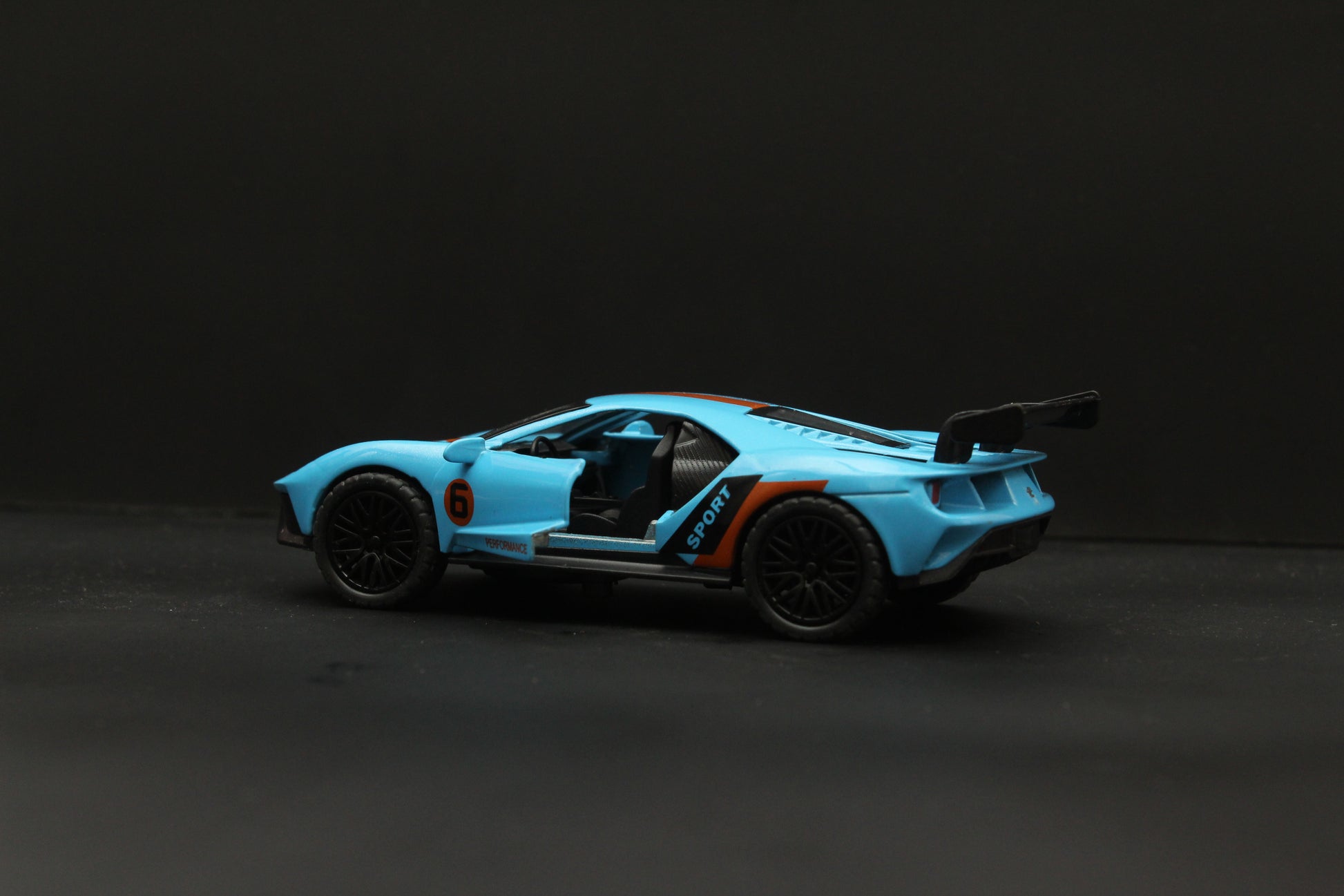1:36 Ford GT  Diecast , Blue -  Kunju Vandi  