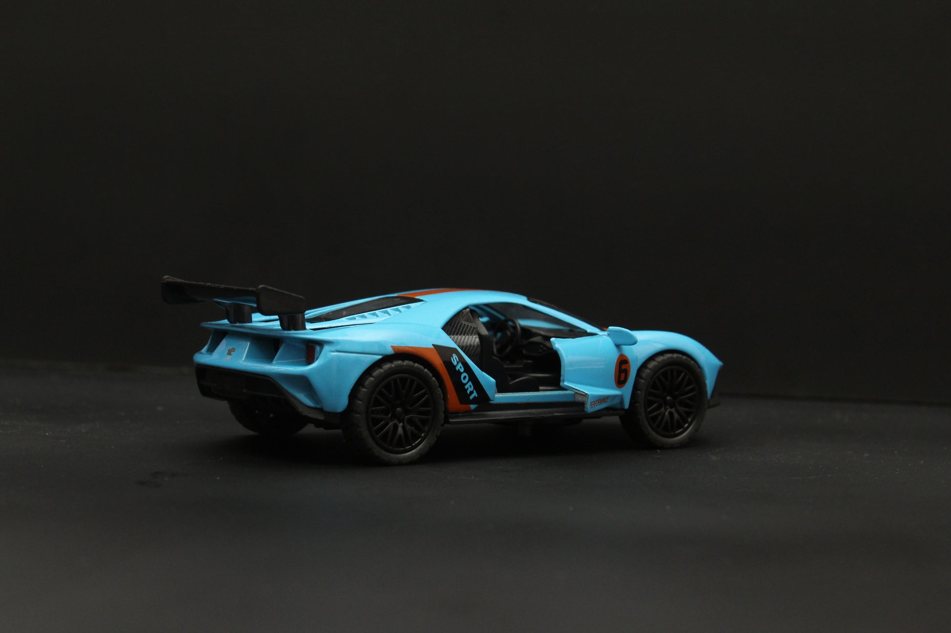 1:36 Ford GT  Diecast , Blue -  Kunju Vandi  