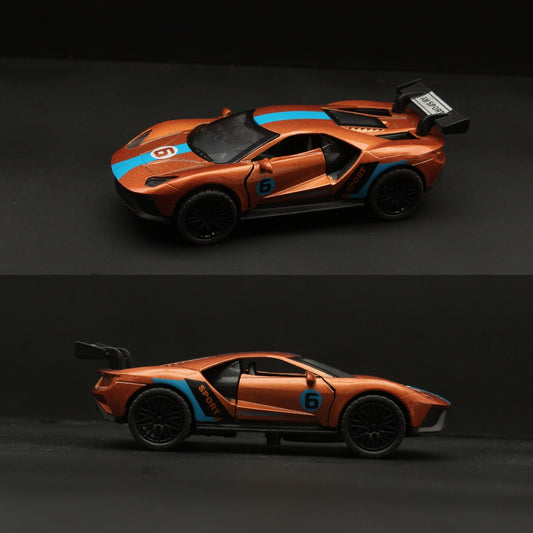 1:36 Ford GT  Diecast , Brown -  Kunju Vandi  