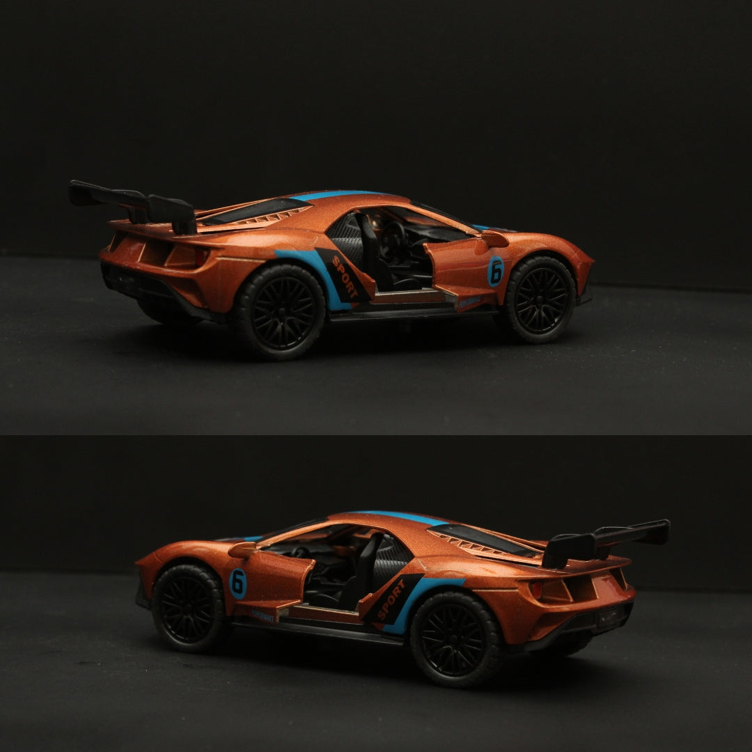 1:36 Ford GT  Diecast , Brown -  Kunju Vandi  