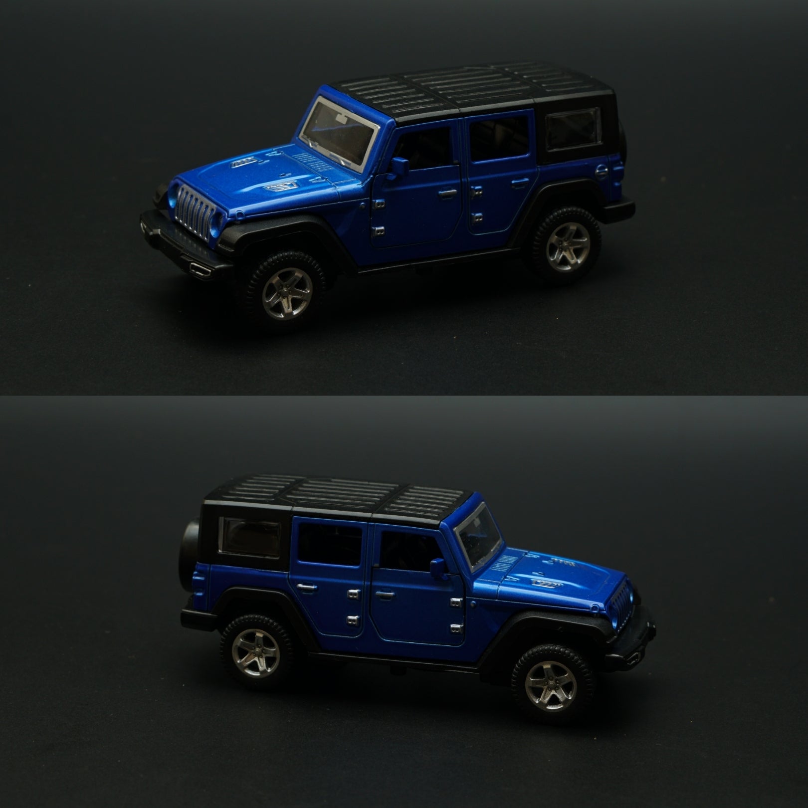 1:36 Jeep Diecast Blue (Hard Top) -  Kunju Vandi  