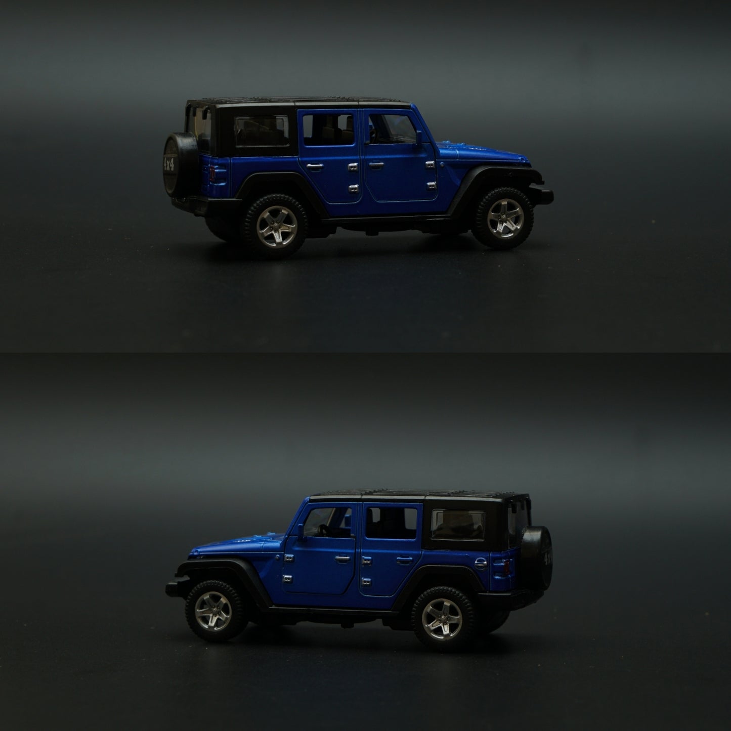1:36 Jeep Diecast Blue (Hard Top) -  Kunju Vandi  