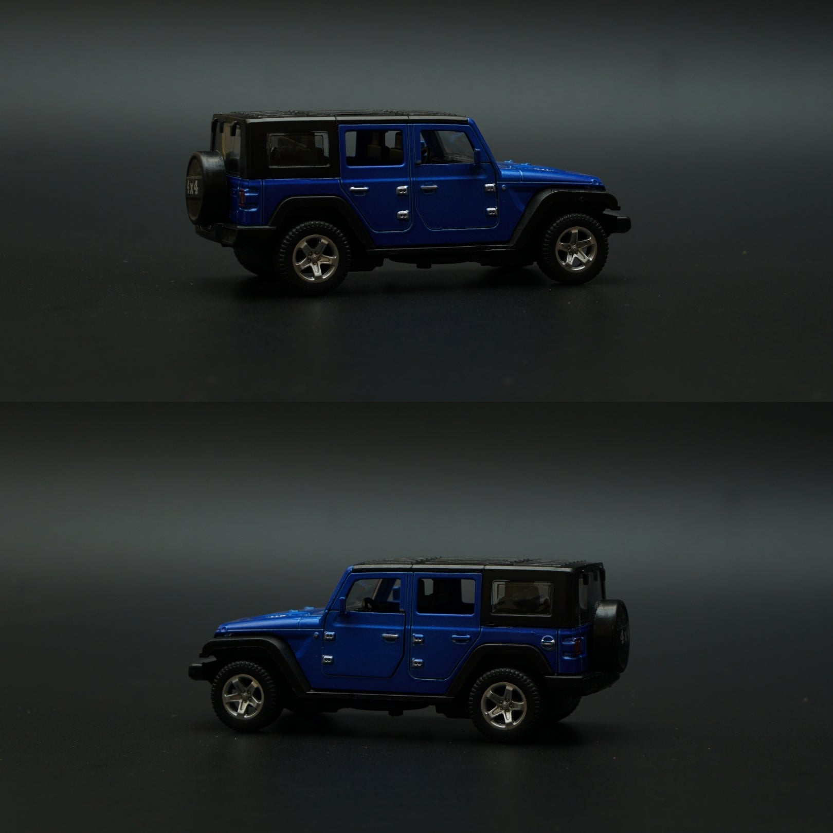 1:36 Jeep Diecast Blue (Hard Top) -  Kunju Vandi  