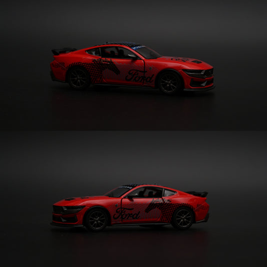 1:36 Kinsmart 2024 Ford Mustang Dark Horse (Red) -  Kunju Vandi  